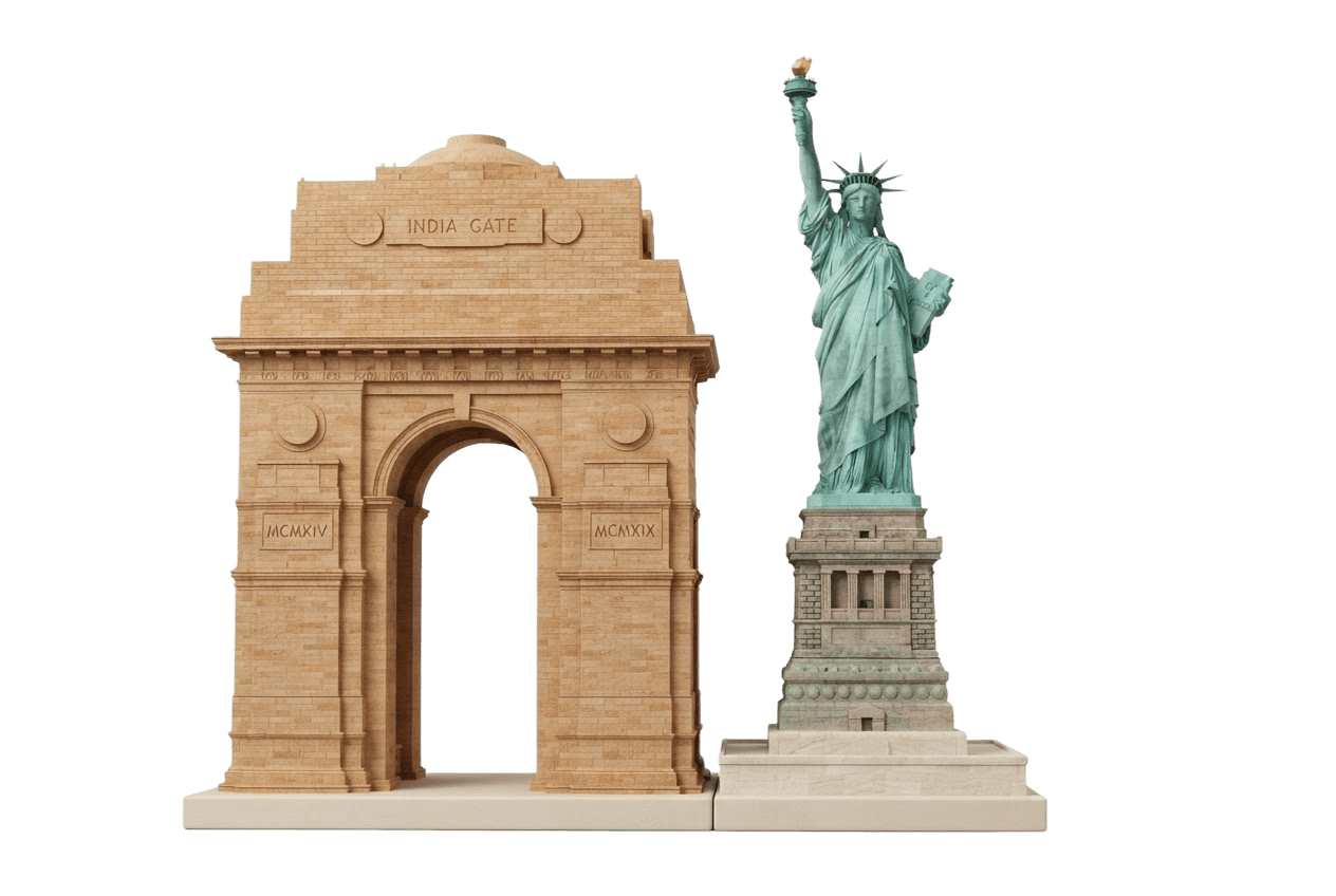 Visual bridge between India and the United States